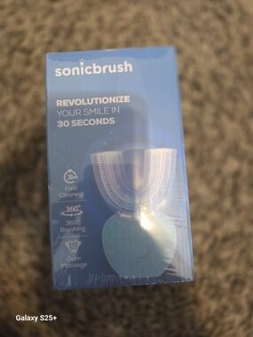 sonicbrush 360° U-Shaped Electric Toothbrush - Blue